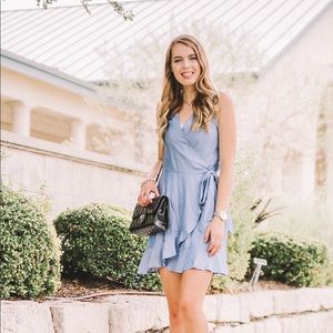 Charlotte Russe Denim Wrap Dress